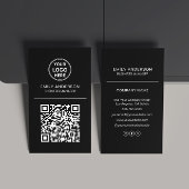 Minimaler Schwarz des QR-Codes mit benutzerdefinie Visitenkarte