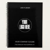 Minimaler Schwarz-weißer Mindestwert für das Logo Planer (Vorderseite)