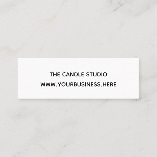 Minimaler Schwarz-weißer QR-Code für kleine Untern Mini Visitenkarte (Rückseite)