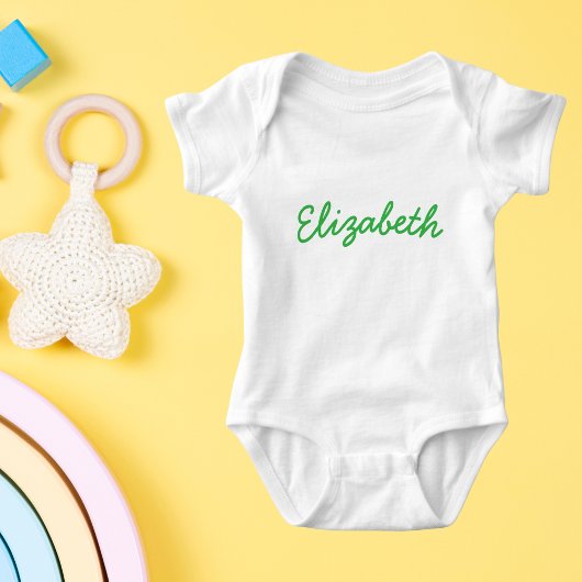 Minimaler Script-Individuelle Name Baby Strampler