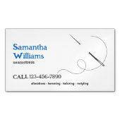 Minimaler Seamstress Magnetische Visitenkarte (Vorderseite)