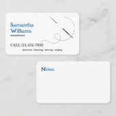 Minimaler Seamstress Visitenkarte (Vorne/Hinten)