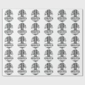 Minimaler Sequoia-Nationalpark Geschenkpapier (Flach)