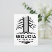 Minimaler Sequoia-Nationalpark Postkarte (Stehend Vorderseite)