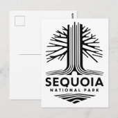 Minimaler Sequoia-Nationalpark Postkarte (Vorne/Hinten)
