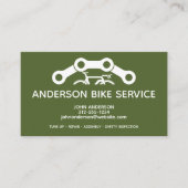 Minimaler Service für die Instandhaltung von Fahrr Visitenkarte (Vorderseite)