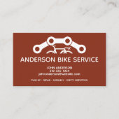 Minimaler Service für die Instandhaltung von Fahrr Visitenkarte (Vorderseite)