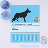Minimaler Shepherd Hund personalisierter Flyer (Einzeln)