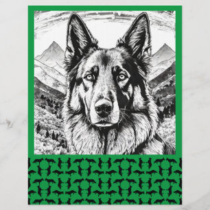 Minimaler Shepherd Hund personalisierter Flyer