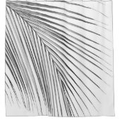 Minimaler Silbergrau Palmblättertraum #1 #tropical Duschvorhang (Vorderseite)