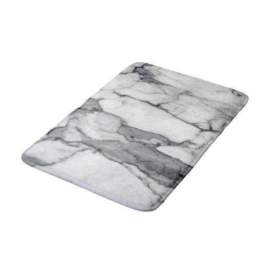 minimaler skandinavischer, moderner, chic-grauer M Badematte (Schrägansicht)