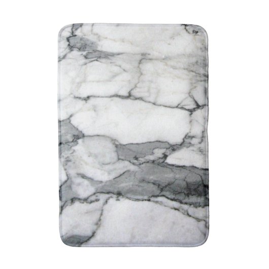 minimaler skandinavischer, moderner, chic-grauer M Badematte (Vorderseite Vertikal)