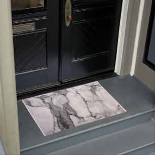 minimaler skandinavischer, moderner, chic-grauer M Fußmatte