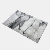 minimaler skandinavischer, moderner, chic-grauer M Fußmatte (Schrägansicht)