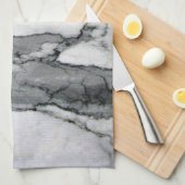 minimaler skandinavischer, moderner, chic-grauer M Geschirrtuch (Viertel Falte)