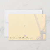 Minimaler Sonnenuntergang | Baugewerbe Mitteilungskarte (Vorderseite)