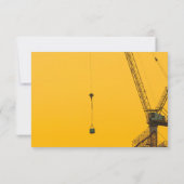 Minimaler Sonnenuntergang | Baugewerbe Mitteilungskarte (Rückseite)