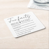 Minimaler Spaß bei Brautbummernehmung Rechteckiger Pappuntersetzer (angewinkelt)