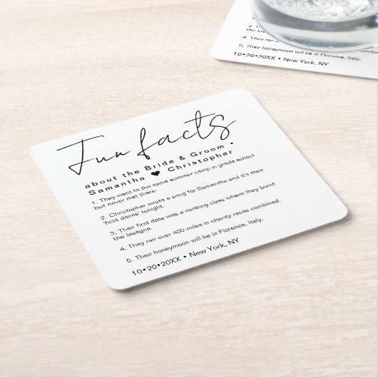 Minimaler Spaß bei Brautbummernehmung Rechteckiger Pappuntersetzer (angewinkelt)