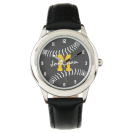 Minimaler Sport dunkelgrau oder JEDER Farbe Baseba Armbanduhr