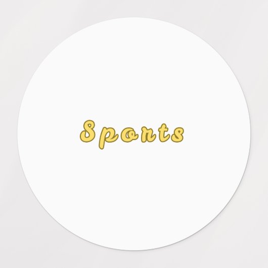 Minimaler Sportmodus Etiketten (Design 1)