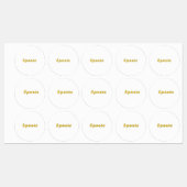 Minimaler Sportmodus Etiketten (Blatt)