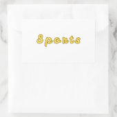 Minimaler Sportmodus Rechteckiger Aufkleber (Tasche)