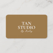 Minimaler Spray Tan Artist Golden Tanning Speziali Visitenkarte (Vorderseite)