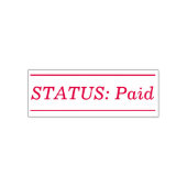 Minimaler "STATUS: Bezahlung" Briefmarke aus Kauts Permastempel (Design)