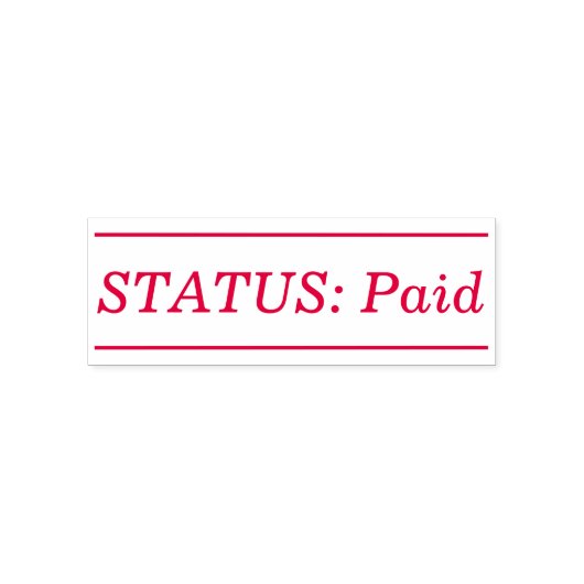 Minimaler "STATUS: Bezahlung" Briefmarke aus Kauts Permastempel (Design)