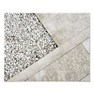 Minimaler Stein-Gehgestein der modernen Architektu Fotodruck