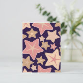 Minimaler Stern Feiertagspostkarte (Stehend Vorderseite)
