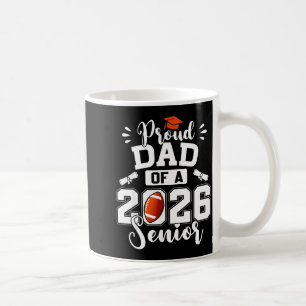 Minimaler stolzer Vater 2026 Senior Football Kaffeetasse