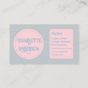 Minimaler Stylist für Mode Visitenkarte