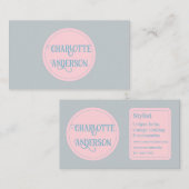 Minimaler Stylist für Mode Visitenkarte (Vorne/Hinten)