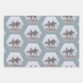 Minimaler Surfer Couple Sea Foam Green Geschenkpapier Set (Vorderseite)