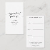 Minimaler Termin Erinnerung Skript Firmenname (Vorne/Hinten)