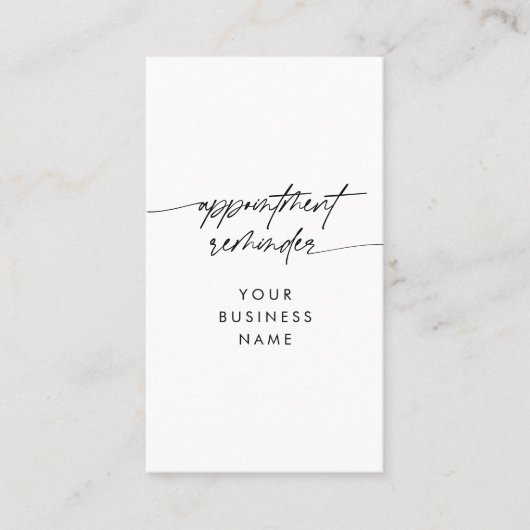 Minimaler Termin Erinnerung Skript Firmenname (Vorderseite)