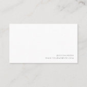 Minimaler Termin Karte für Haarstühle (Rückseite)