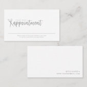 Minimaler Termin Karte für Haarstühle (Vorne/Hinten)