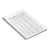 Minimaler Termintracker Notizblock (Rechte Seite)
