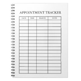 Minimaler Termintracker Notizblock