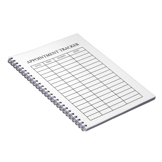 Minimaler Termintracker Notizblock (Rechte Seite)