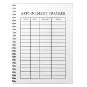 Minimaler Termintracker Notizblock (Vorderseite)