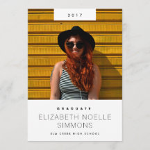 Minimaler Trend Moderner Foto Abschluss Ankündigun