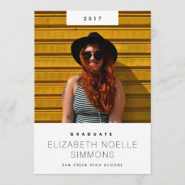 Minimaler Trend Moderner Foto Abschluss Ankündigun Ankündigung