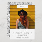 Minimaler Trend Moderner Foto Abschluss Ankündigun Ankündigung (Vorne/Hinten)