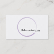 Minimaler Trendy Lila Watercolor Circle