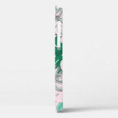 Minimaler Tropischer Monstera Duo-Ton Case-Mate iPhone Hülle (Rückseite / Links)