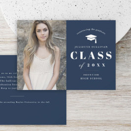 Minimaler Typ Foto Abschluss Ankündigung